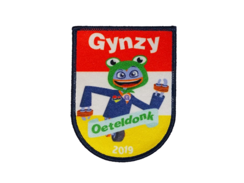 Bedrukt embleem oeteldonk gynzy