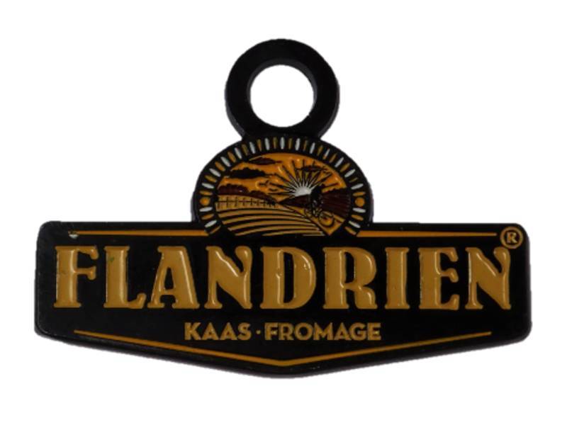 Metalen merklabel flandrien