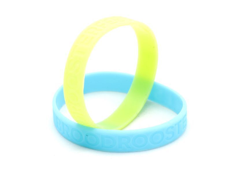 2 gepersonaliseerde glow in the dark polsbandjes broodrooster