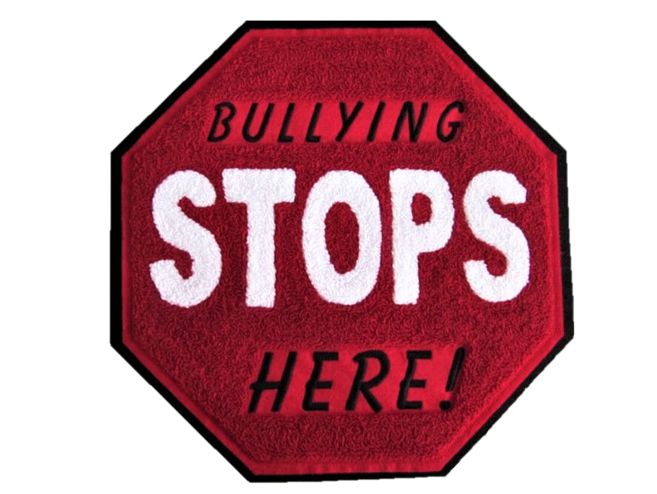 Stoffen embleem bullying stops here