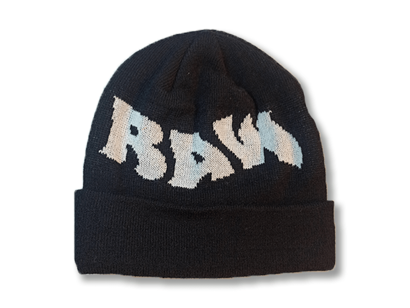 Zwarte gebreide beanies