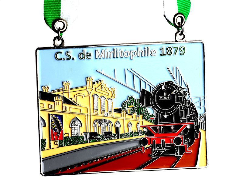 Gepersonaliseerde emaille medaille mirlitophile