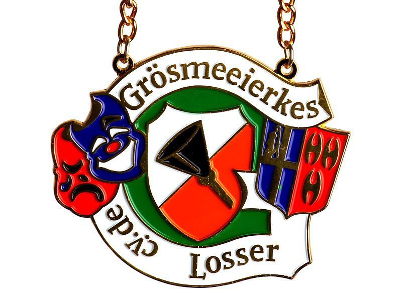 Gepersonaliseerde emaille medaille grosmeeierkes