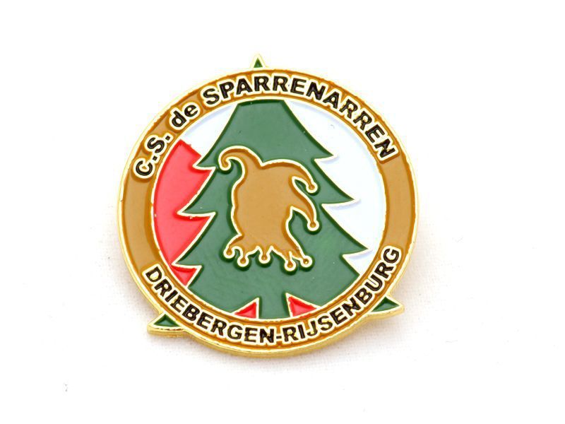 Gepersonaliseerde zacht emaille pin de sparrenarren