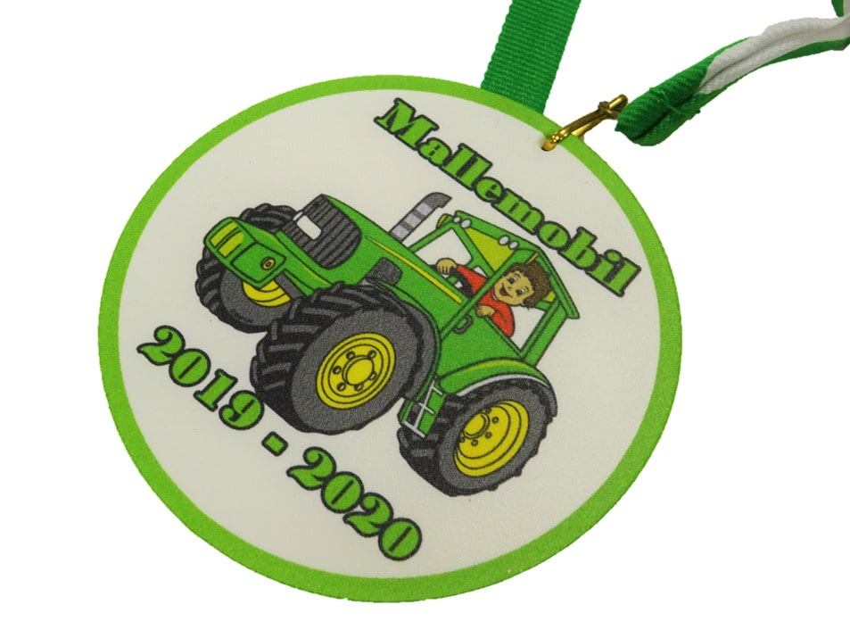 Gepersonaliseerde plastic medaille john deere