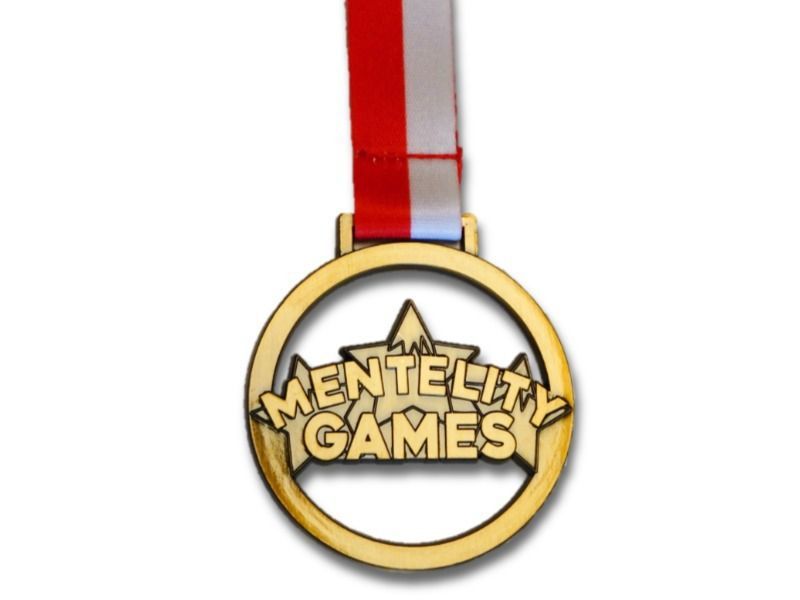 Gepersonaliseerde sportmedaille mentelity games