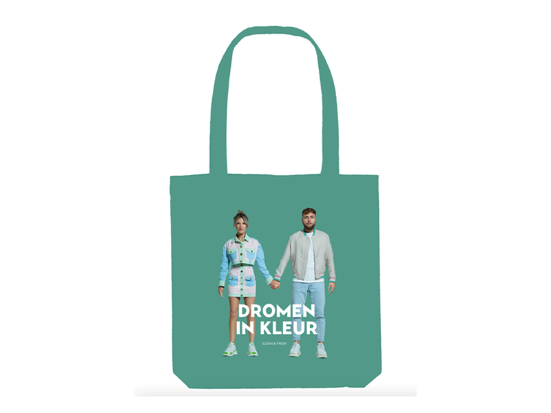 Bedrukte tote bag suzan en freek